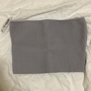 Aritzia Essamba Knit Tube Top Ashen
